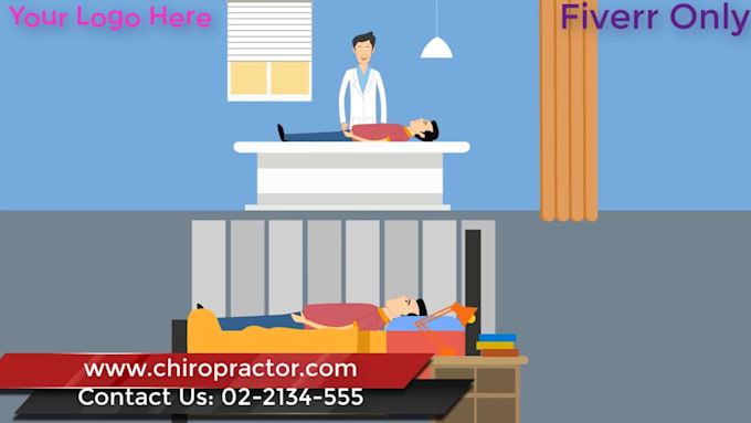 make 2d chiropractic animated chiropractor video