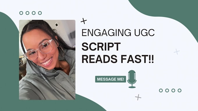 create a spokesperson script read video