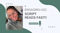 create a spokesperson script read video