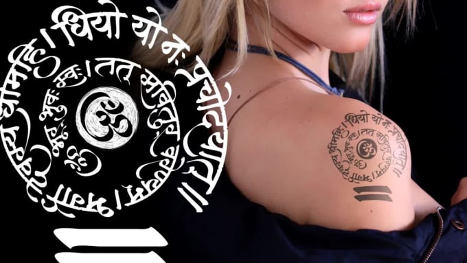 Create tattoo calligraphy and design in sanskrit hindi marathi by  Grafixel2021  Fiverr