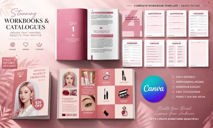do canva ebook design book formatting KDP canva workbook design canva template