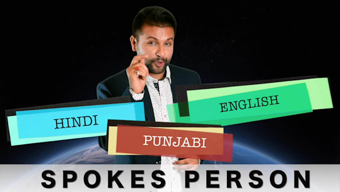 shoot a green screen video as indian spokesperson