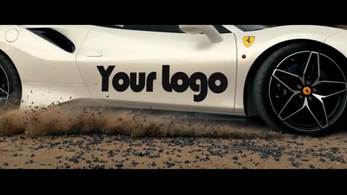 Put Your Logo On Ferrari Car Video By Geants An