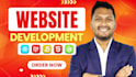 do website development as full stack web developer, backend frontend developer