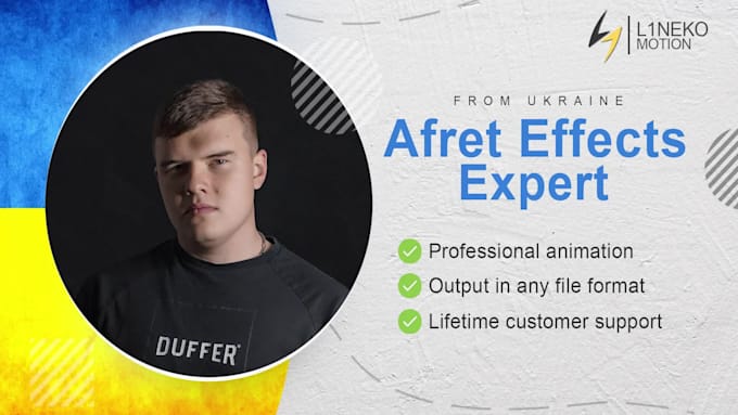 edit any after effects template or make a custom animation