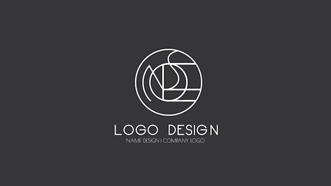 design name logo from initials and letters