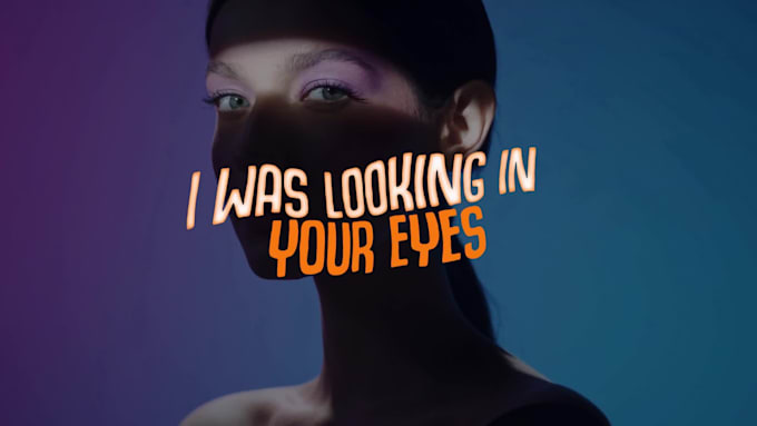 create unique animated lyric music video for your song