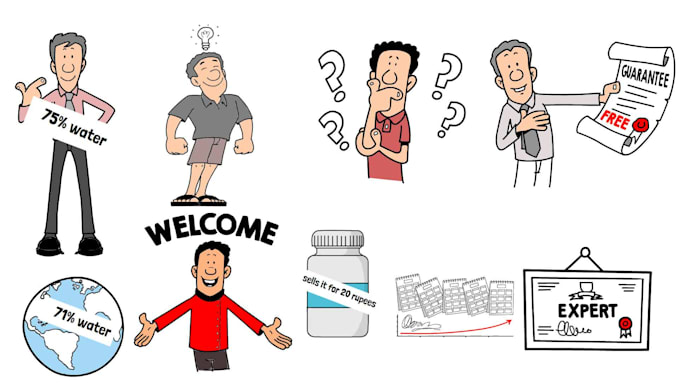 make captivating pro whiteboard animation explainer video or doodle video