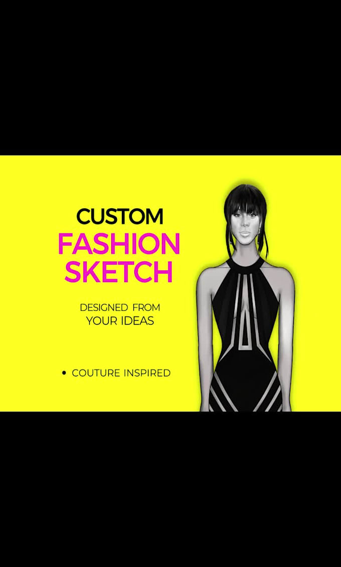 create a professional fashion sketch