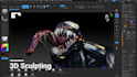 sculpt 3d models,3d characters with texturing and rendering