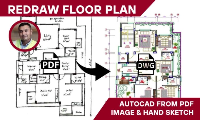 Do architectural drawings in autocad by Mh_shoikot | Fiverr