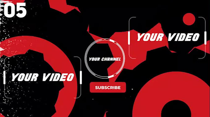 youtube outro and end screen custom animation