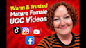 create trusted mature female ugc videos for your social media
