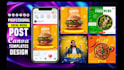 design social media post, canva templates, facebook ad image, instagram carousel