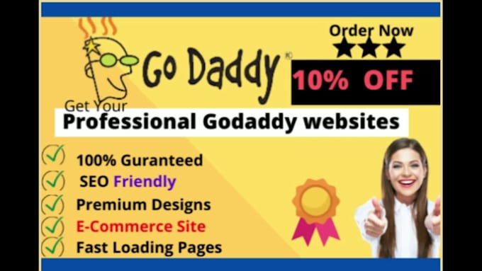 design or redesign stunning godaddy website or godaddy ecommerce store