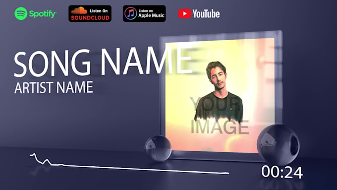 create 3d audio spectrum or music visualizer