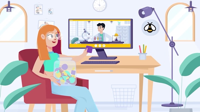make a custom educational animation or training explainer video