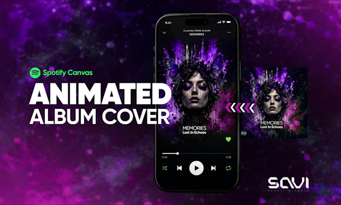 animate your album cover art for spotify canvas