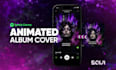 animate your album cover art for spotify canvas