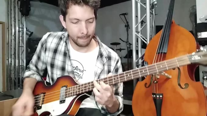be your bass player and record a bass guitar track