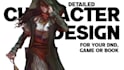 draw detailed digital character design or sheet for your dnd oc, game or book