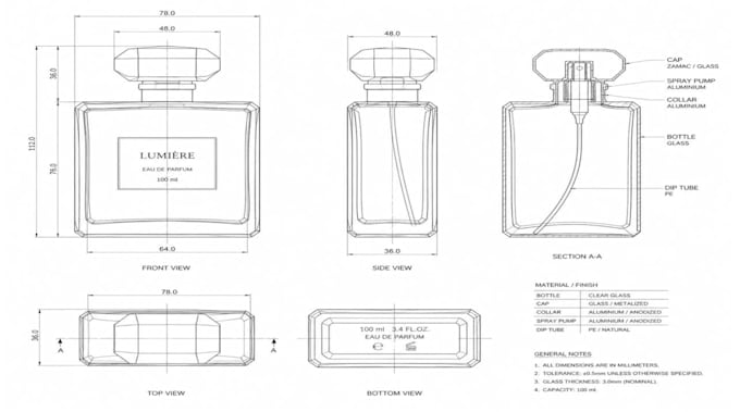 do perfume packaging, perfume labels, 3d bottles, and logo