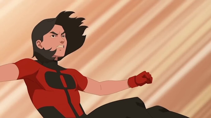 cinematic action 2d anime fighting, anime animation, animated music video