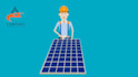 make solar power panel install and repair 2d animated video