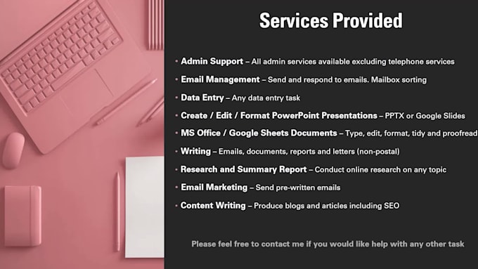 be your professional virtual assistant