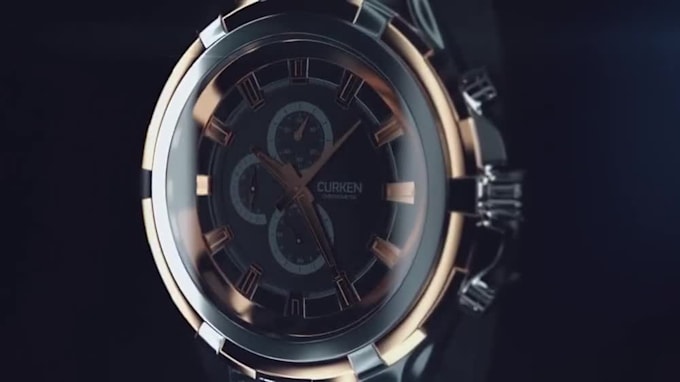 do product wrist watch into 3d animation video 3d product animation c4d