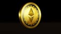 make 3d  crypto coin token bitcoin logo 360 degree rotation spinning animation