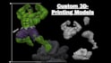 create character, miniature, toy or 3d model for 3d printing