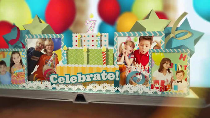 Hot Review! I will create photo slideshow video and birthday slideshow  for $10