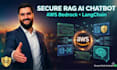 develop a secure rag ai chatbot using langchain and AWS bedrock