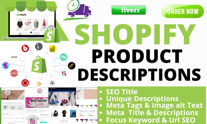 be shopify product lister, shopify product upload and product page optimization