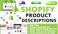 be shopify product lister, shopify product upload and product page optimization