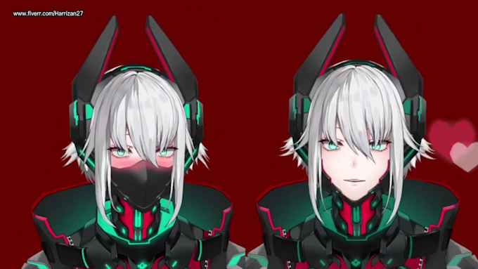 Design and rig live2d model for vtuber, prprlive, facerig, twitch ...