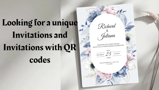 design invitations and invitations with qr codes