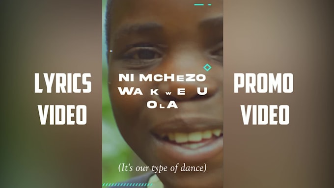 make custom animated lyric video promo for your song