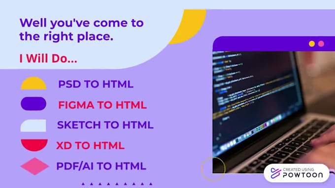 convert psd to html, xd, figma to html responsive bootstrap