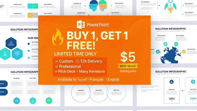 design or redesign interactive powerpoint presentation and pitch deck