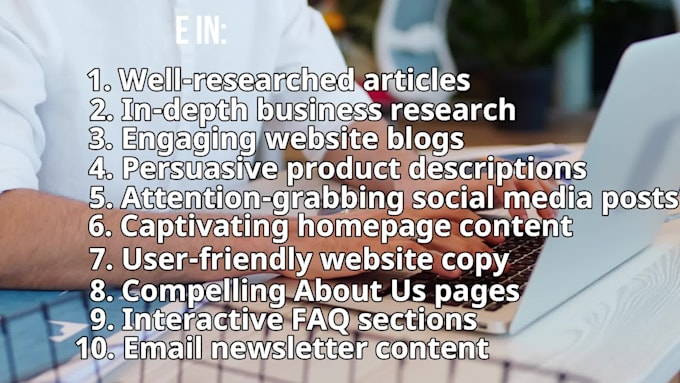 do research and content writing on any topic