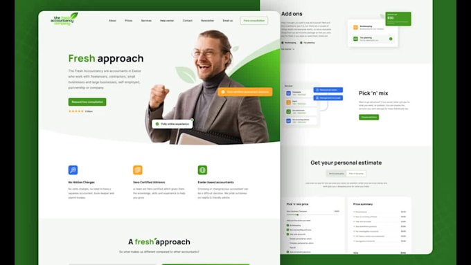 design awesome website or landing page