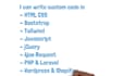 write custom HTML, CSS, bootstrap, javascript, jquery, ajax and PHP laravel code