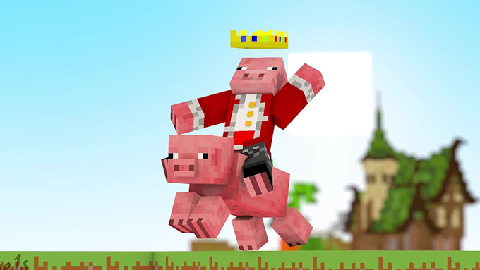 create a minecraft official style animation