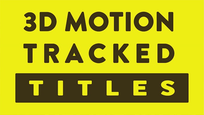 do motion tracked titles for drone videos