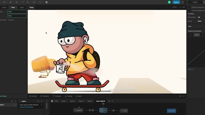 create interactive rive animations for web and app