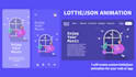 create custom lottie json animation for your web or app