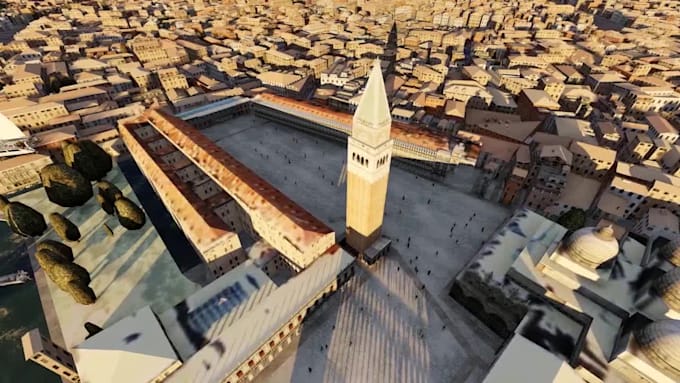 create city 3d animation