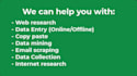 do fast data typing, data scraping and data collection